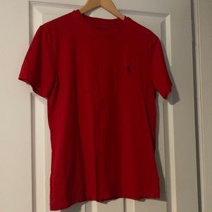 Mens small red polo tee